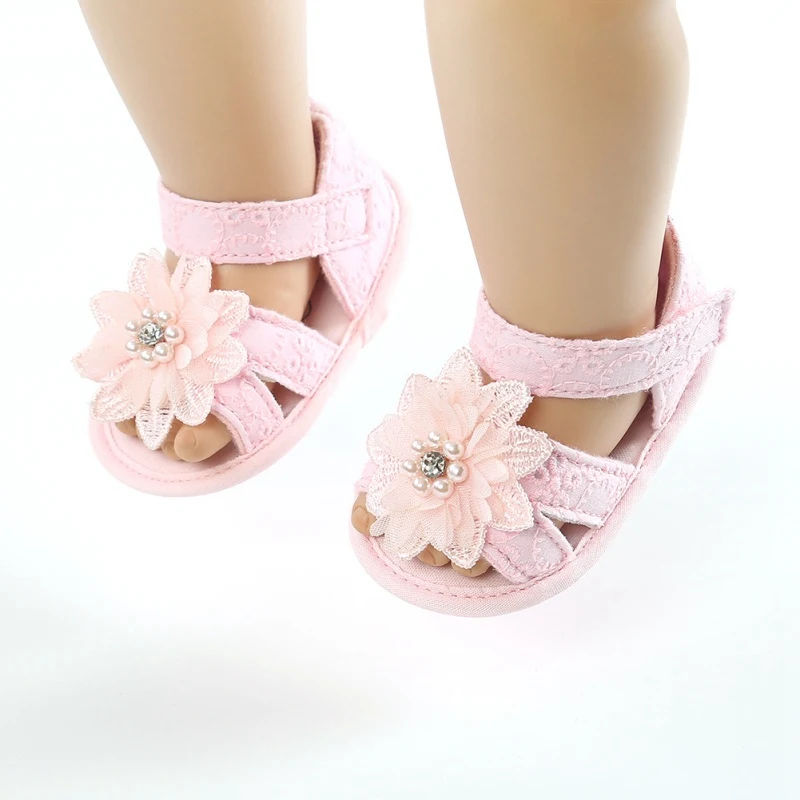 

Toddler Kids Baby Girls Boys Bowknot Shoes +Headband 2PCS Lace Floral Soft Shoes Spring First Walkers 0-18M14