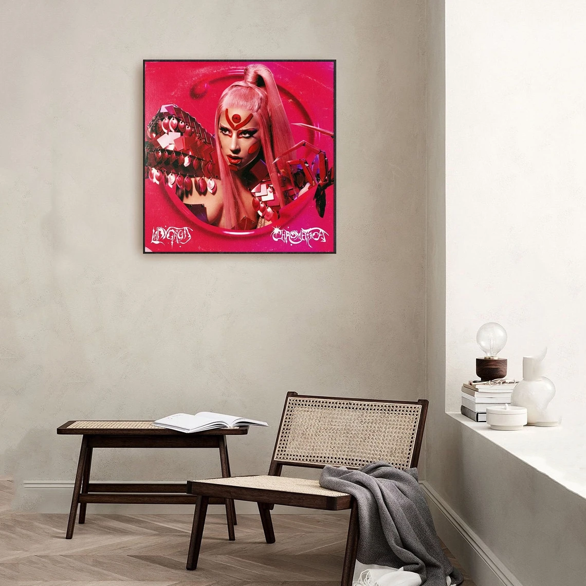 Леди Гага хроматический музыкальный альбом Обложка холст постер домашняя