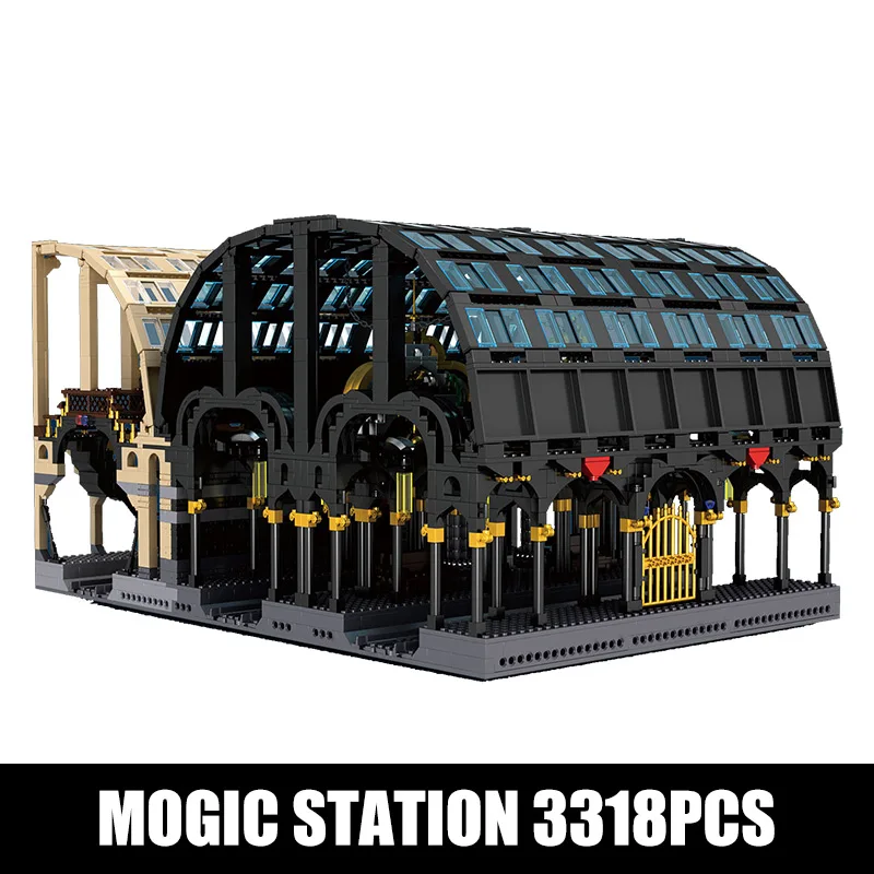 Автомобильные игрушки MOULD KING 12011 Магическая Экспресс станция строительные блоки