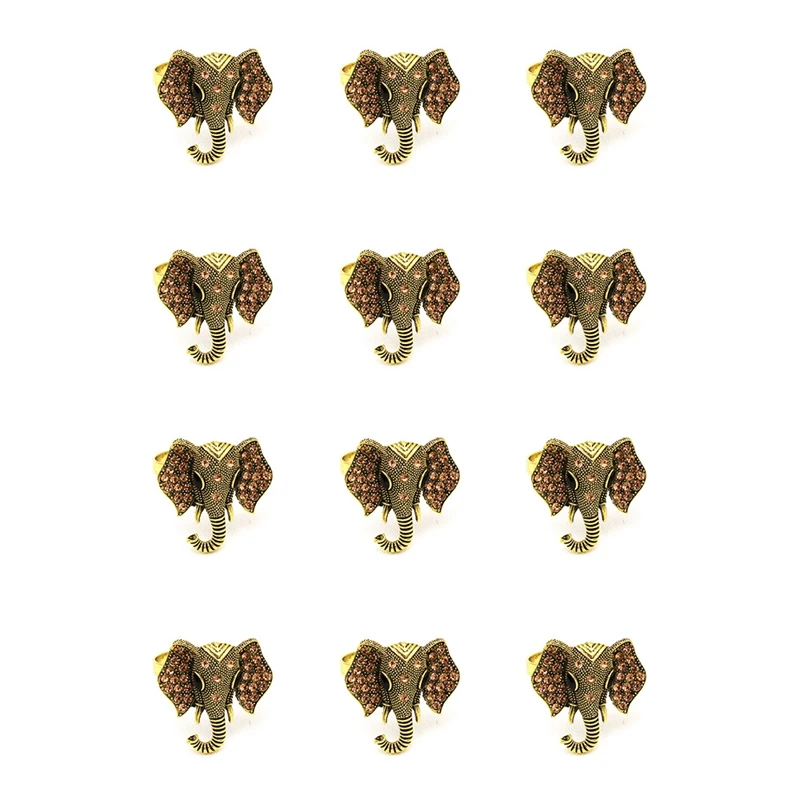 

12 шт./набор, декоративные кольца-держатели для салфеток