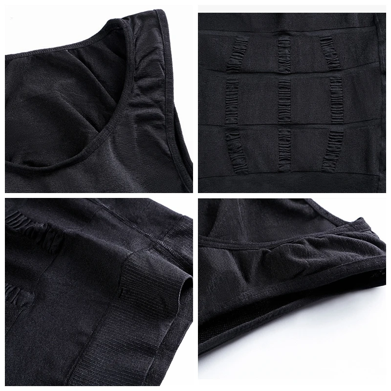 Men's Slimming Corset Body Shapewear Underwear Tummy Shaper Waist Cincher Vest T-Shirt Elastic Gym Sport Gilet Fitness Tank Tops