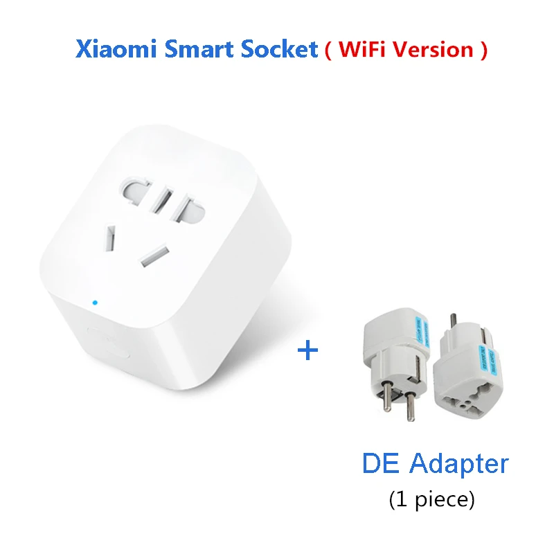 Xiaomi mi jia ZigBee умная розетка WiFi приложение Беспроводное управление Переключатели Таймер штекер для Android IOS работа с mi home APP - Цвет: add DE plug