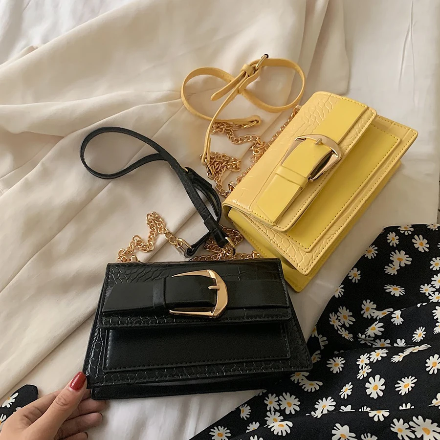 

Luxury Design Women's Crossbody Bag High Quality Chain Shoulder Bags Fashion Pu Leather Ladies Messenger Bags Handbags