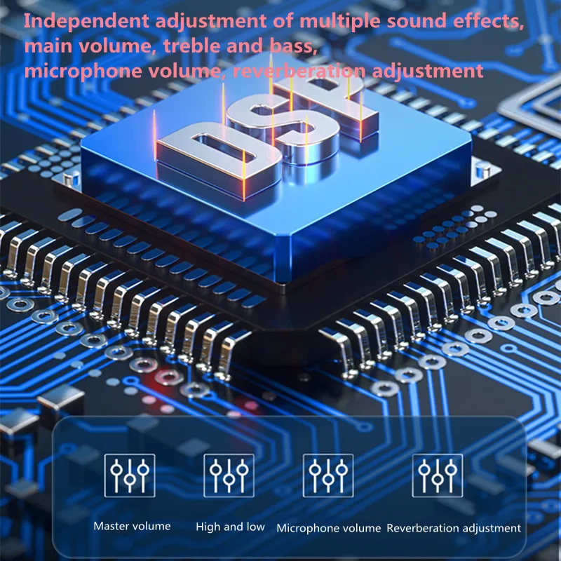 

Wireless Bluetooth Speaker Outdoor Portable Subwoofer Speaker, K Song, Recording, U Disk/TF Card Playback, AUX