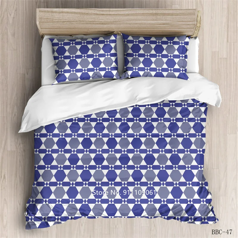 

14 Color Simple Intensive Geometry Deluxe Down Bedding Set Large Down Covered Pillowcases 2-3 Pieces Adult Bedroom Decoration