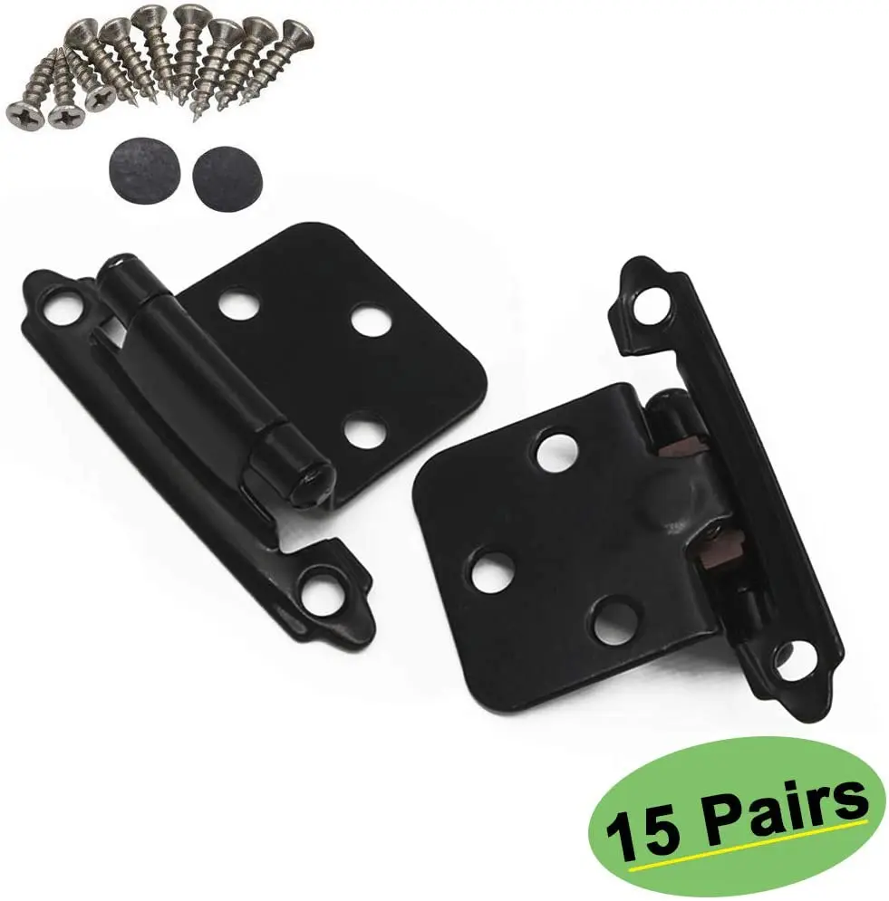 cabinet hinges black overlay cabinet hinges for kitchen drawer self closing door hinges cabinet hardware 15 pair30 pack free global shipping