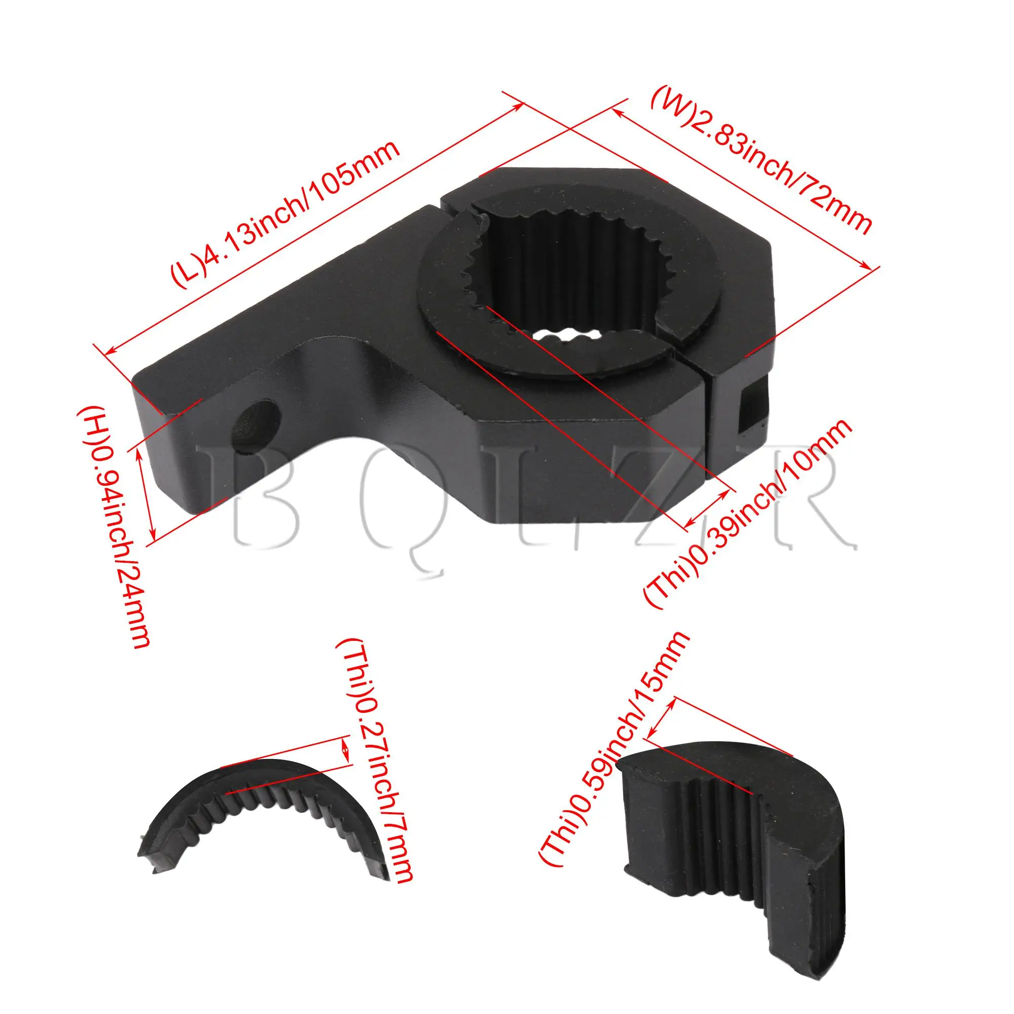 

BQLZR 2pcs Off-Road Car LED Roof Roll Cage Holder Mounting Bracket 2" 90020B