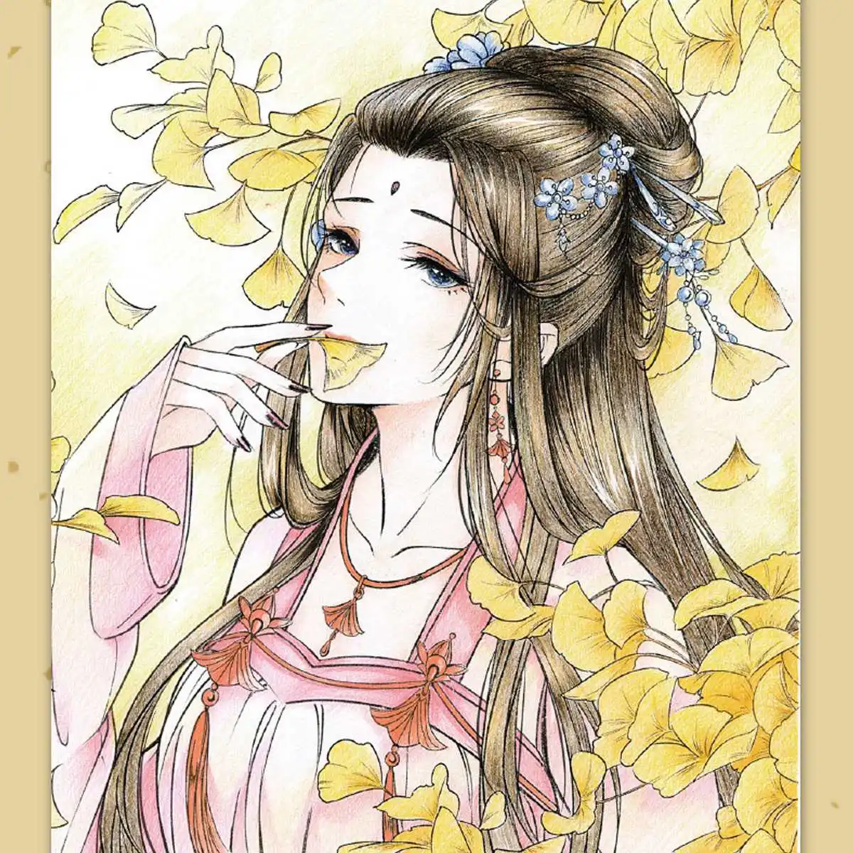 Китайские книжки раскраски для взрослых и детей классическая древняя красота