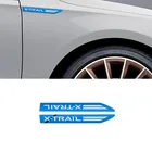 2 шт., значок-эмблема из нержавеющей стали для Nissan X-TRAIL XTRAIL T30 T31 T32