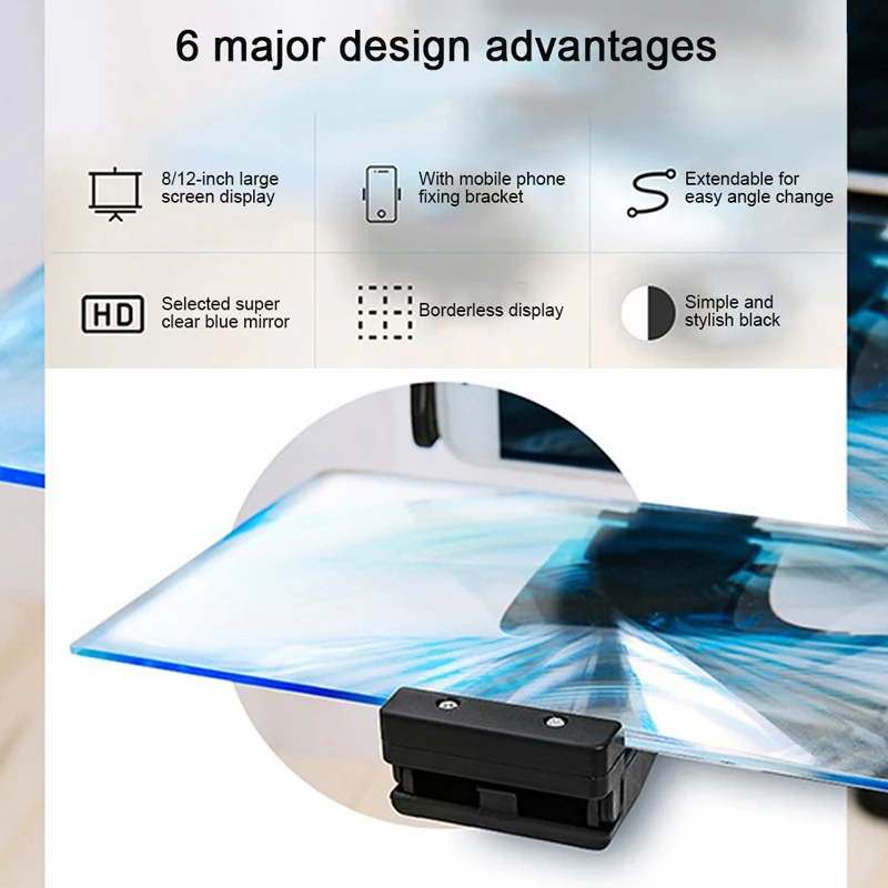 XMXCZKJ мобильный телефон высокой четкости Проекция 3D телефон экран Кронштейн усилителя телефон планшет держатель HD увеличитель для экрана телефона