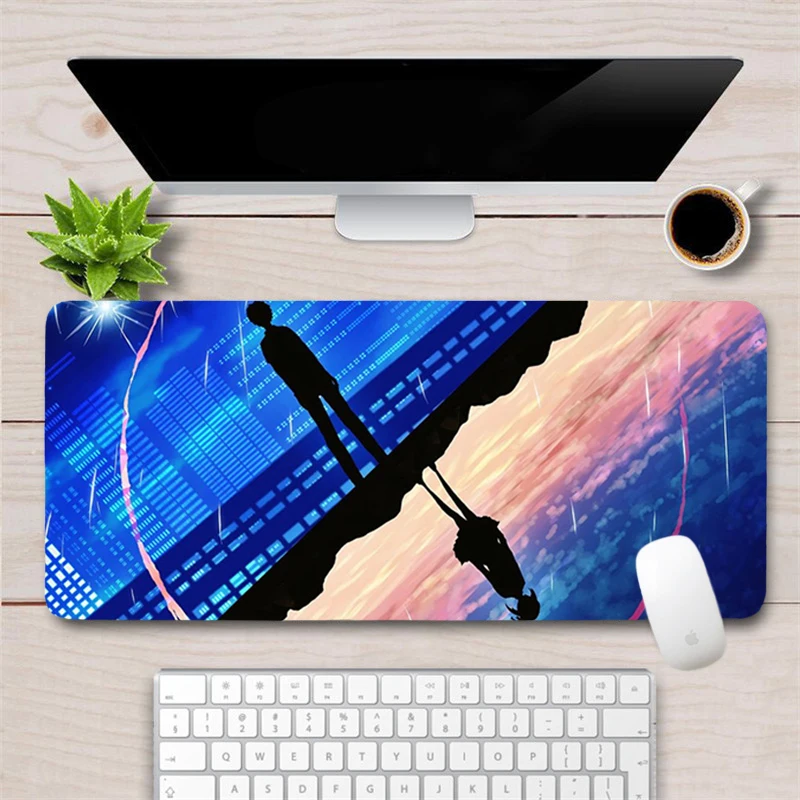 

Japan Your Name Anime Mouse Pad XL Large Gaming 60x30cm Mousepad Gamer Durable Locking Edge Washable Otaku Computer Desk Mat