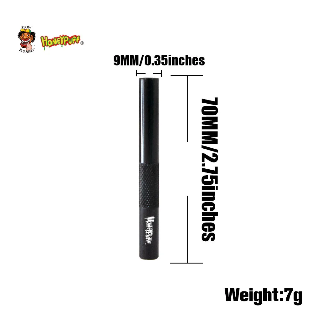 HONEYPUFF Ручка стиль металлический Sniffer Snuff Snorter диспенсер 70 мм дымовая трубка