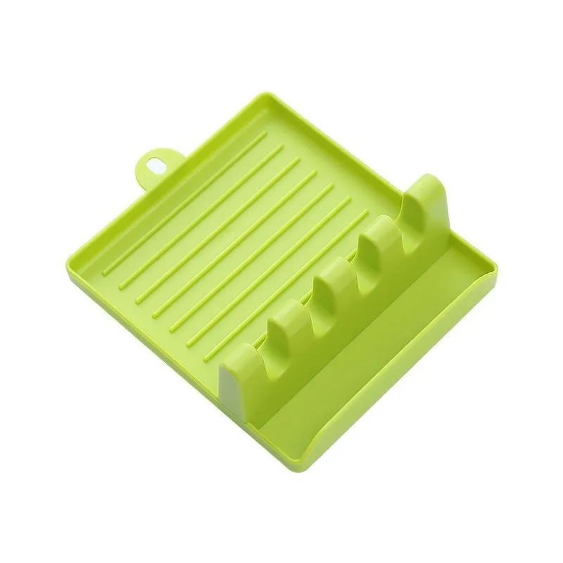 

Spoons Pot Cover Shovel Spoon Rest Plastic Bracket Organizer Plastic Shelf Chopsticks Holder Non-slip Spoons Kitchen Utensil