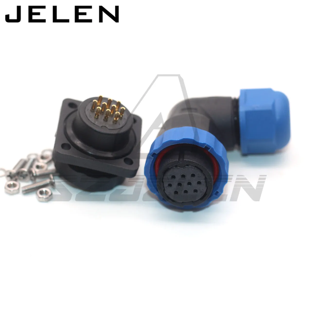 

Водонепроницаемый разъем SD20 ip68, 1, 2, 3, 4, 5, 6, 7, 8, 9, 10, 12, 14-контактный разъем, квадратный разъем для монтажа на панель, штекер внешнего источника ...