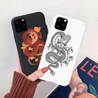 Чехол-накладка для iPhone 12, 7, 8 Plus, X, XR, XS, 11 Pro MAX, 6s, SE 2020, силиконовый, с изображением черного дракона