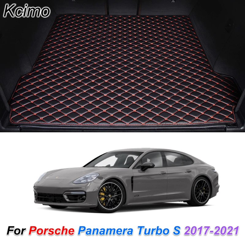 

Leather Car Trunk Mat for Porsche Panamera Turbo S 2017-2021 Cargo Liner Trunk Floor Pad Carpet Auto Accessories