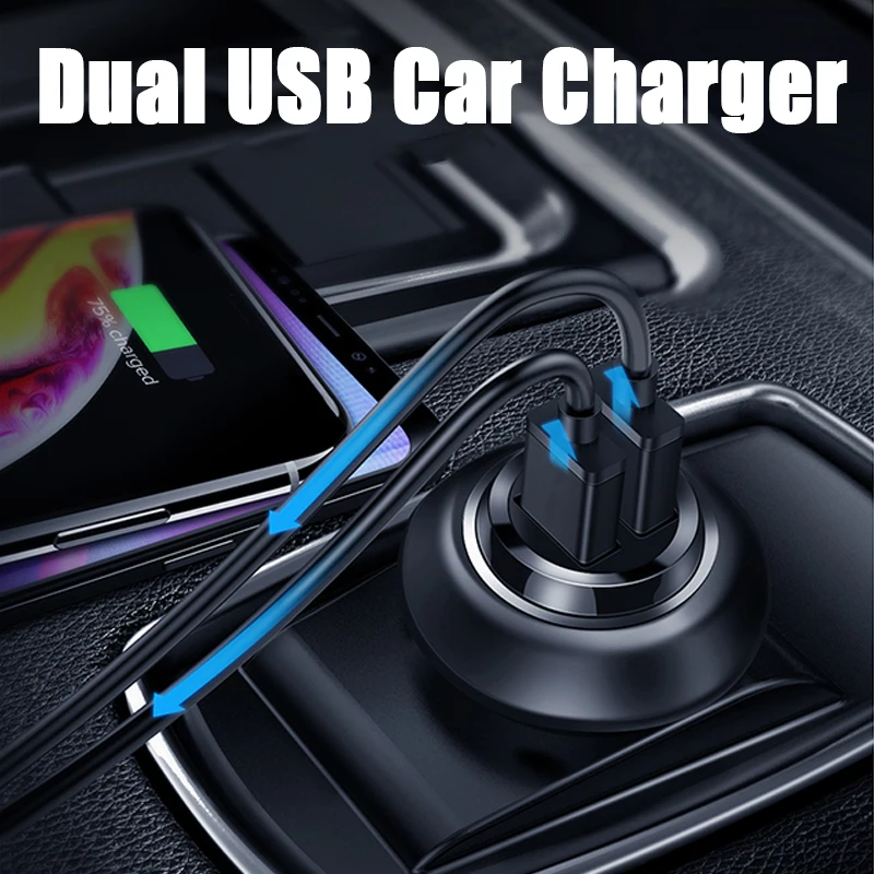 Скрытое автомобильное зарядное устройство 4 8 А ультракомпактное с двумя USB