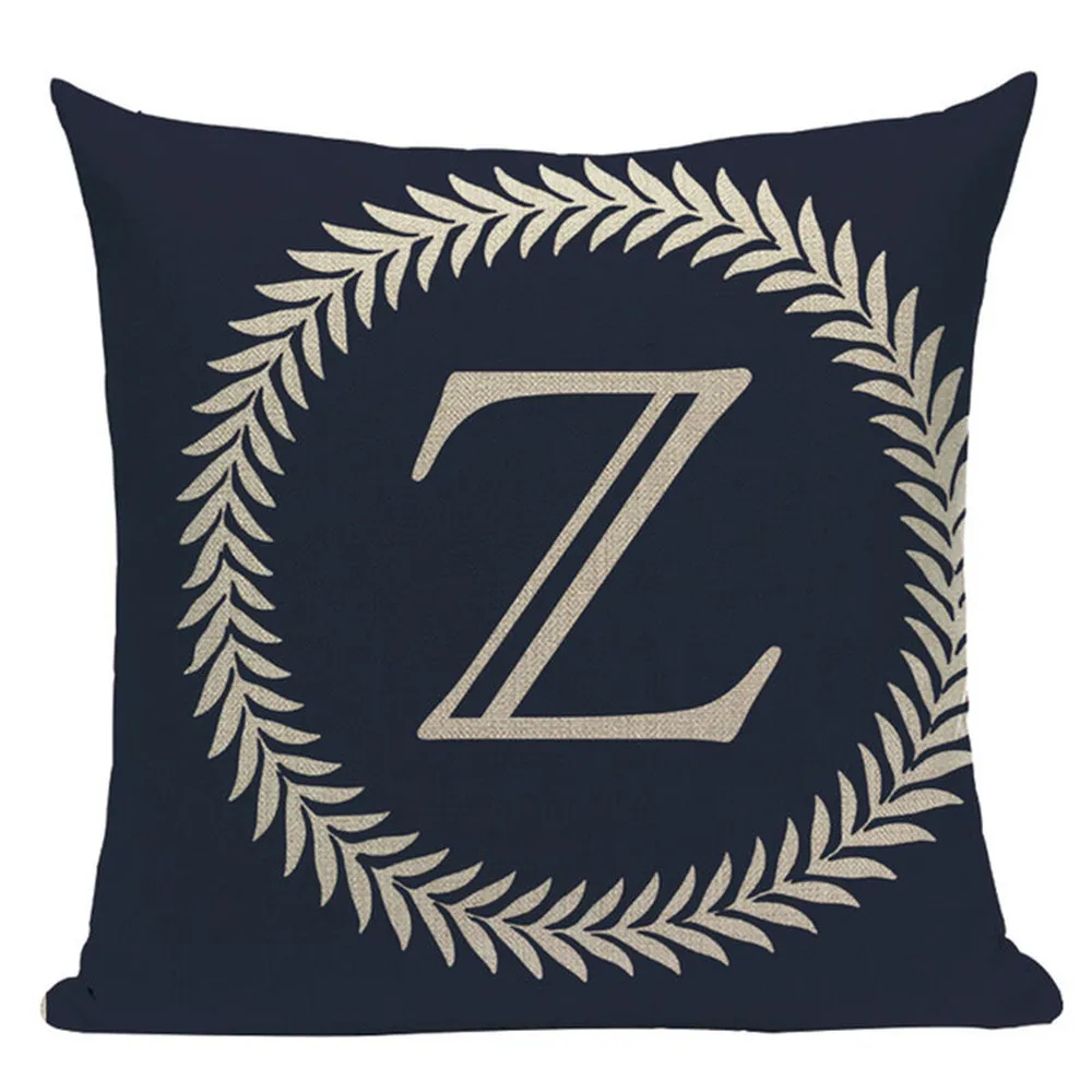 Наволочка в скандинавском стиле с буквенным принтом подушка для дивана сиденья