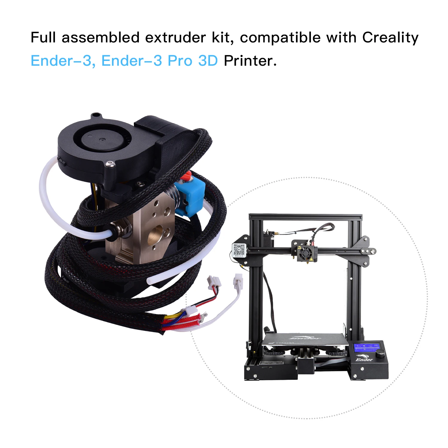 Aibecy Ender Полный Собранный экструдер Hotend комплект с алюминиевым нагревательным