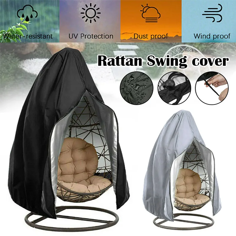 Anti-UV Waterproof Rattan Swing Patio Garden Weave Hanging Egg Chair Seat Cover Home Organizer | Дом и сад