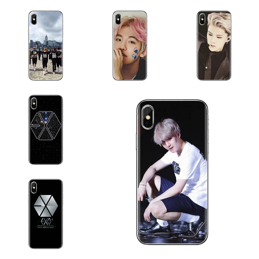 Xiumin EXO южнокорейская лента логотип мягкий прозрачный кожаный чехол для Samsung Galaxy A3
