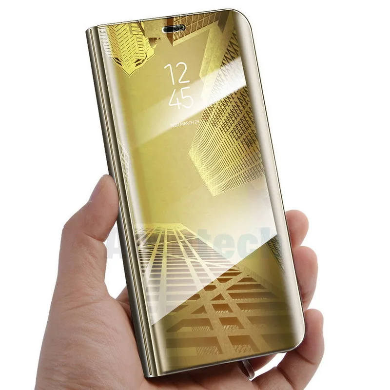 

Flip Wallet Clear Phone Case For iPhone 11 Pro X 8 Plus Smart Mirror View PU Leather Stand Holder Cover For iPhone XS Max XR