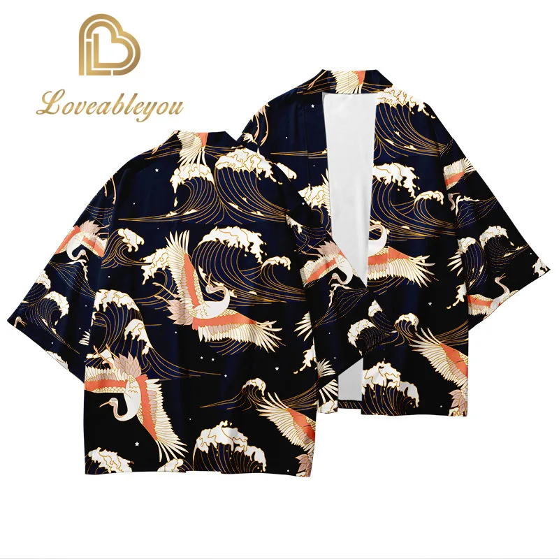 Кимоно в японском стиле для мужчин и женщин японская одежда азиатская летающий