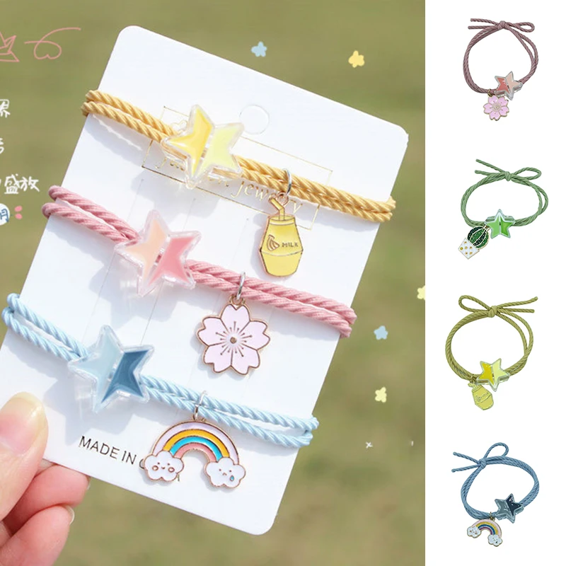 

Браслет на резиновой ленте с маленькой звездой для желаний, подарок для подруг или бойфрендов LXH