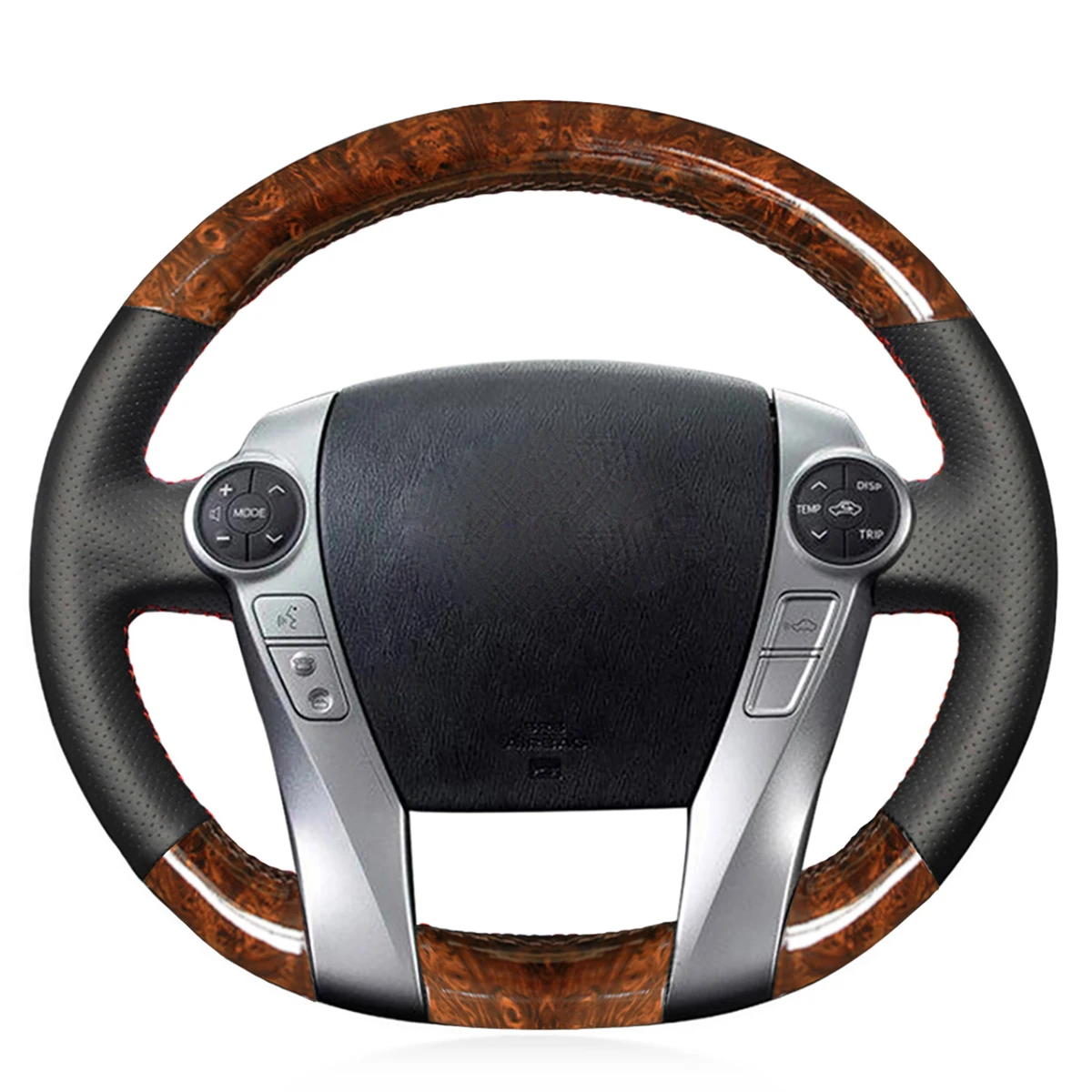 

Чехол на руль Yuji-Hong для Toyota Prius 30(XW30) 2009-2015 Prius C 2011-2020 Aqua 2014-2015 из углеродного волокна