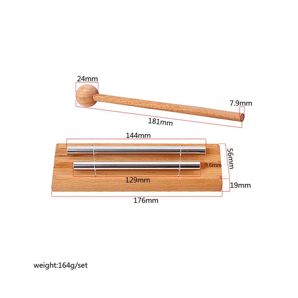 Двухцветные настольные колокольчики Детские музыкальные игрушки металлические