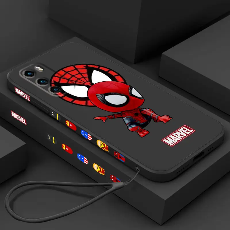 Чехол для сотового телефона чехол Huawei p30 lite P40 P50 pro P10 huawei p20 с комиксом Marvel