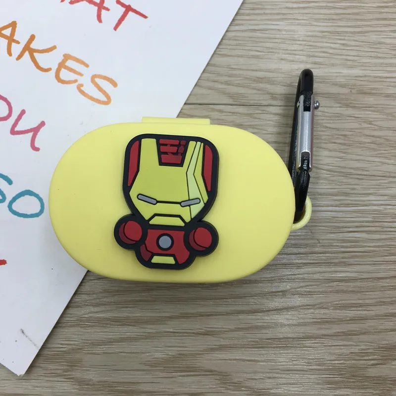 Мультяшный чехол для наушников с крючком для Xiaomi Redmi AirDots, новинка, чехол, беспроводной Bluetooth чехол для наушников, мягкий чехол из ТПУ