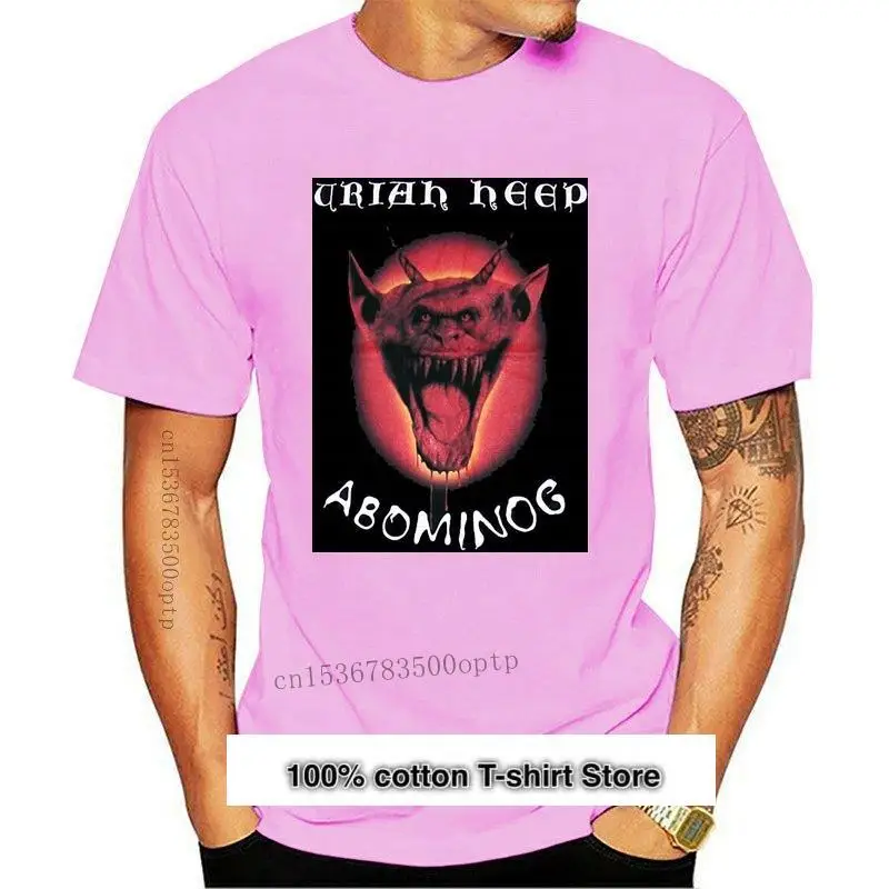 

Camiseta negra de Uriah Heep Abominog, camiseta de стиль свободный, nueva
