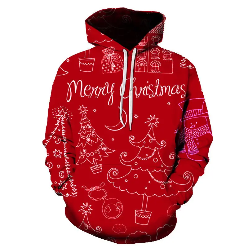 

Christmas Santa Print 3d Hoodies Women Fashion O-neck Hoody Female Women Sweatshirt Hoodie Kid Hip Hop Girl Clothing Autumn Coat