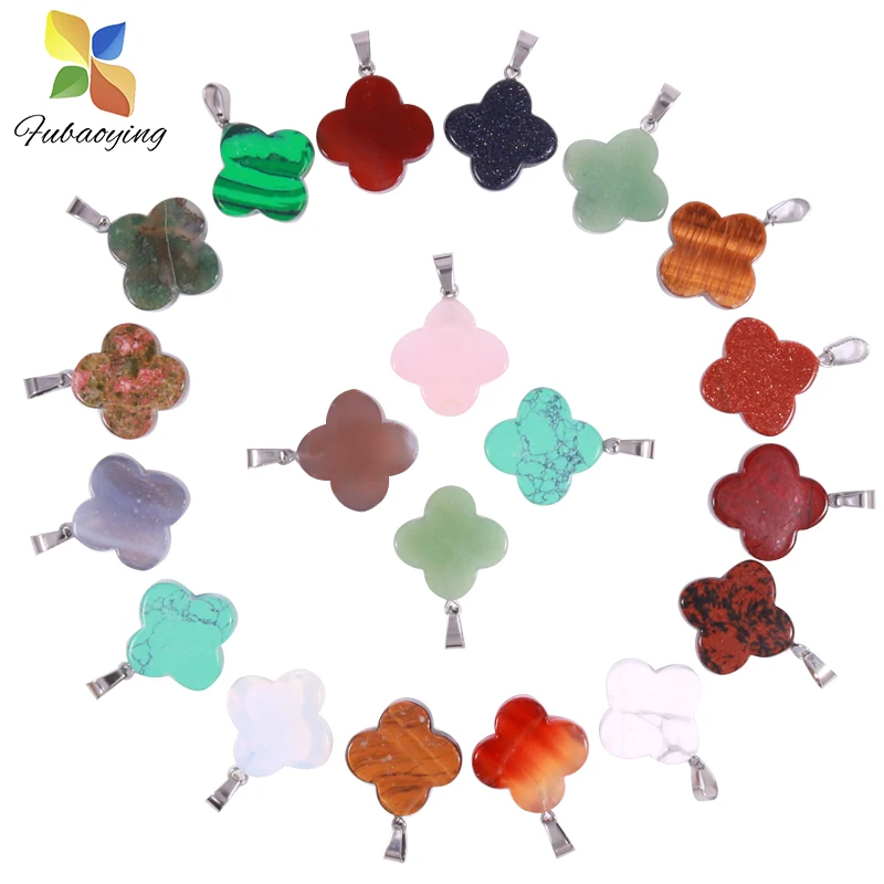 2021 модное ожерелье с четырьмя листьями клевера серьги кольцо очаровательная