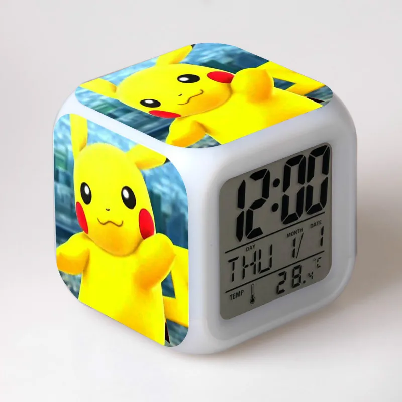 25 Girls Boys Toy Kids Alarm Clock wekker digital Alarm clock Animation Alarm clock wake up light reveil table reloj despertador - Цвет: 25