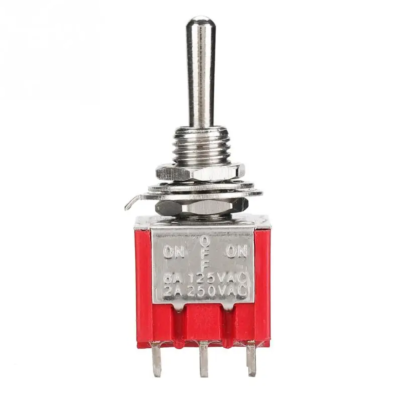 5 шт. MTS 303 2A/250VAC 5A/125VAC Мини тумблер 3PDT 9 Pin3 положение ВКЛ ВЫКЛ на клапан|Выключатели|