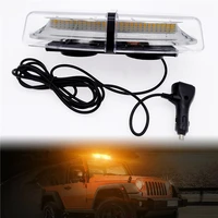 1pc car roof led strobe light for truck fire engine excavator ambulance double switch emergency yellow warning signal light