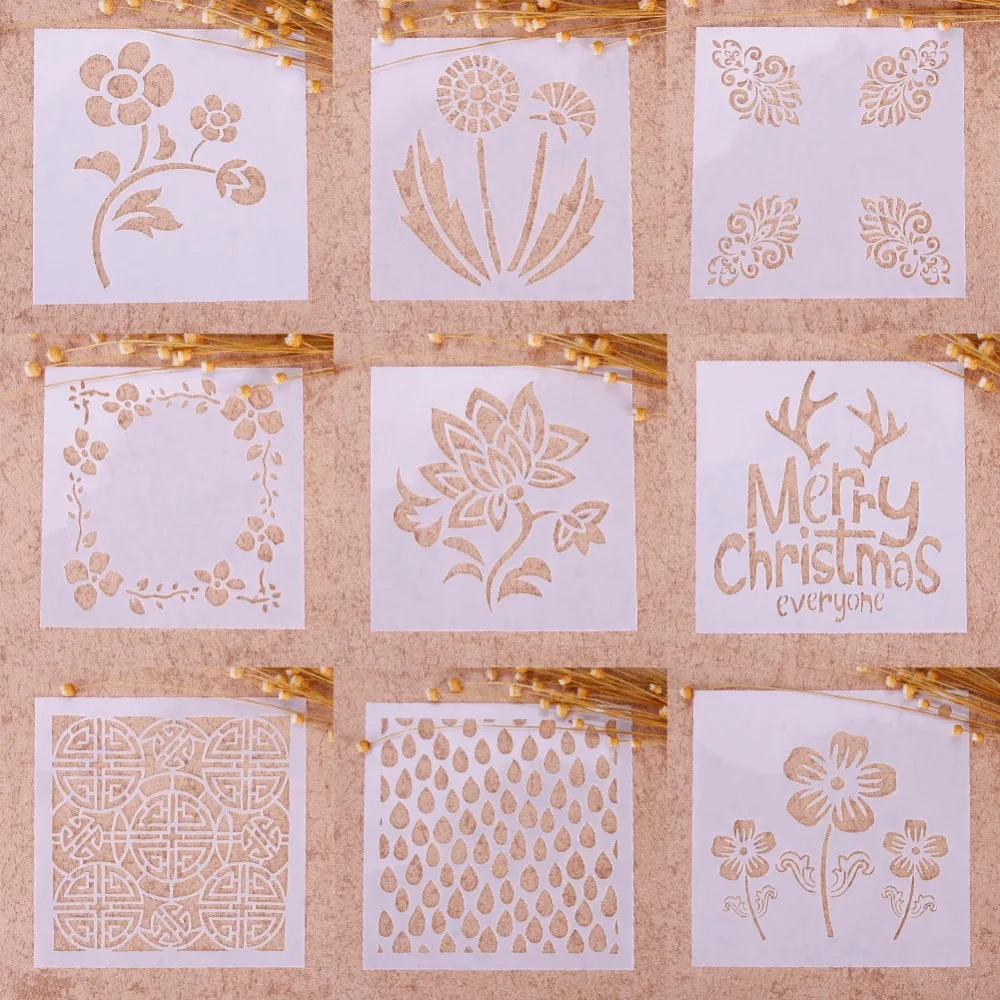 2 шт. дома Портативный трафарет &quotсделай сам&quot окрашивание распылением