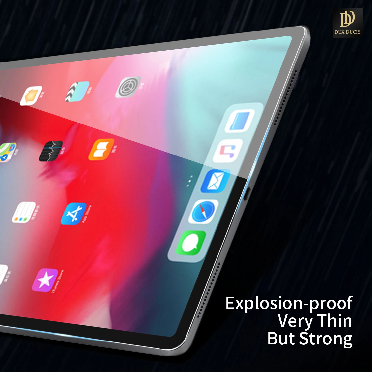 

For iPad Pro 12.9 2018 / 2020 / 2021 Tablet ALL-Screen HD Clear Tempered Glass Film DUX DUCIS Screen Protector Anti-Fingerprint