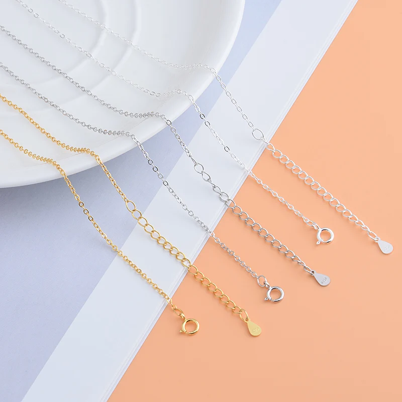 S925 стерлингового серебра крест цепи короткая цепь ключицы пояс ожерелье с