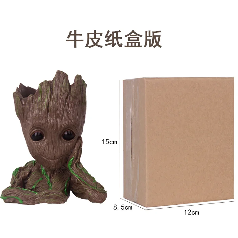 convenient pack Groot action character Игрушка ручка горшок для растений детский цветочный горшок ПВХ герой модель галактика ремесла Хранитель украшение дома Дерево люди - Цвет: convenient pack