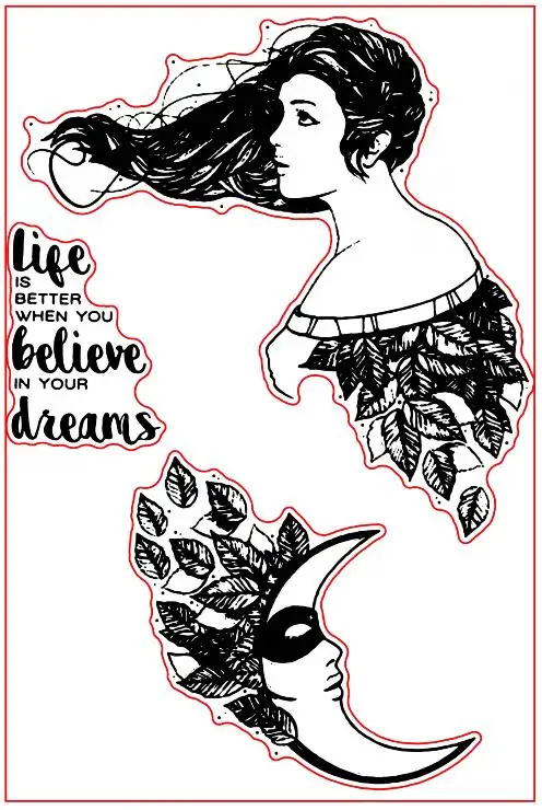 

Для девочек ясная печать или штамп для DIY Скрапбукинг/изготовление карт/Дети забавное украшение поставки a105