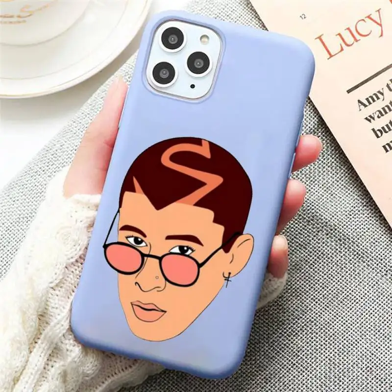 

Yo Perreo Sola Bad Bunny Maluma brand Phone Case funda Candy Color for iPhone 11 12 mini pro XS MAX 8 7 6 6S Plus X SE 2020 XR