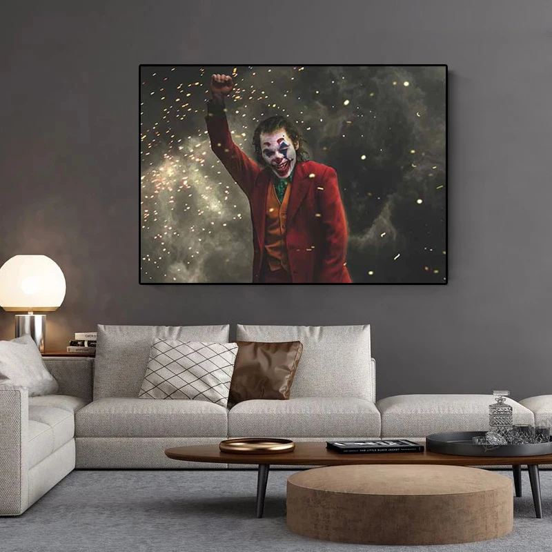 

Modern Art Oil Painting Movie Clown Canvas Oil Painting Print Posters and Prints Home Living Room Decoration Painting