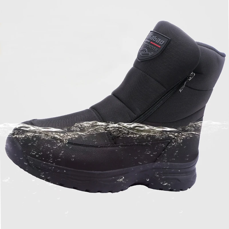 

2021 New Winter Snow Boots Men's Waterproof Cotton Shoes Outdoor Hiking Sports and Ankle boots Non-slip Safety Work Boots Men