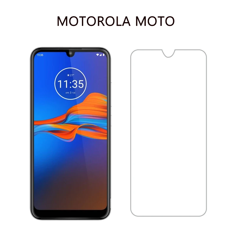 Moto E6 защитная пленка из закаленного стекла с уровнем твердости 9H 2.5D Защитная для