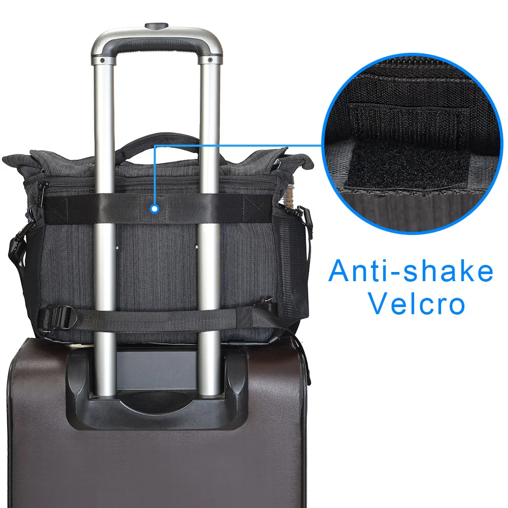 camera bag photography sling case dslr travel shoulder messenger backpack with rain cover for canon nikon sony drone free global shipping