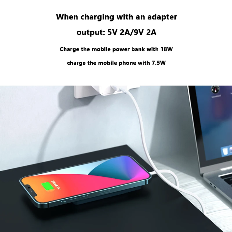

For Magsafe Charger Magnetic Wireless charging Portable Power Bank For iphone12 12Pro Max Ultra-thin External auxiliary battery