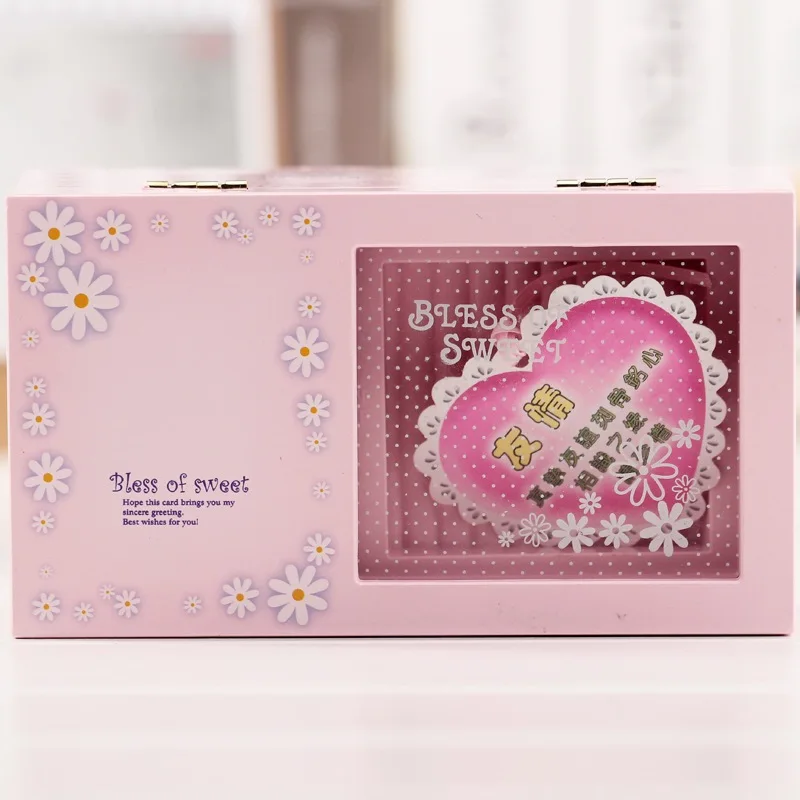 Музыкальная шкатулка танцующая девушка балерина прямоугольная зеркальная